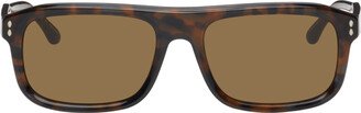 Tortoiseshell Rectangular Sunglasses