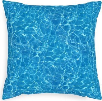 Outdoor Pillows: Osc Aqua Camo Outdoor Pillow, 20X20, Single Sided, Blue