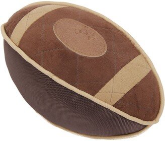 'Pugskin' Durable Oxford Nylon and Mesh Plush Squeaky Football Dog Toy