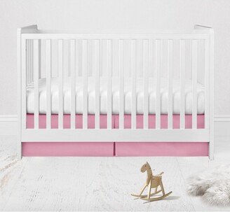 Solid Crib/Toddler Bed Skirt - Pink