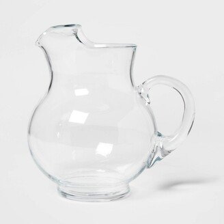 90.6oz Glass Round Pitcher with Handle