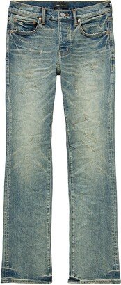 P004 Vintage Indi Destroy Boot-Cut Jeans