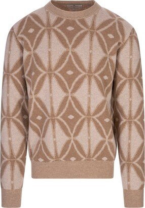 Patterned Intarsia Knitted Jumper