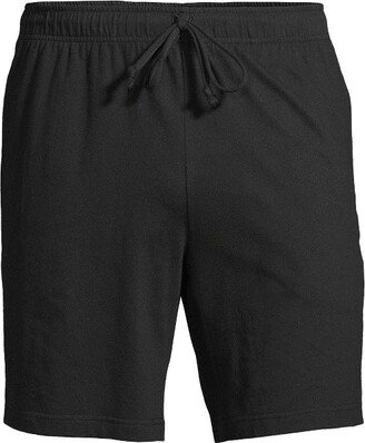 Land' End Men' Knit Jerey Pajama Short - Large - Black