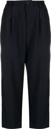 Tapered-Leg Wool Trousers-AA