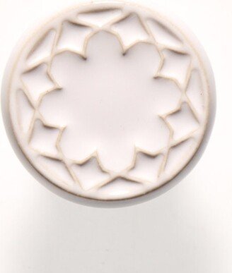 Ceramic Knob For Furniture No.3, White