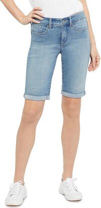 Womens Denim Distressed Denim Shorts-AA