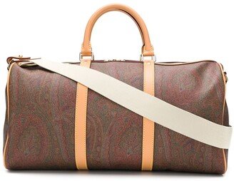 Paisley-Print Zipped Holdall