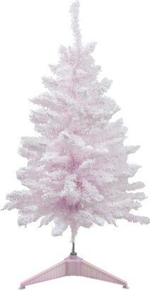 Northlight 3' Medium Flocked Madeline Pink Spruce Artificial Christmas Tree, Unlit