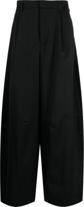 Wide-Leg Tailored Trousers-AR