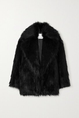 The Frankie Shop - Fallon Oversized Faux Fur Coat - Black