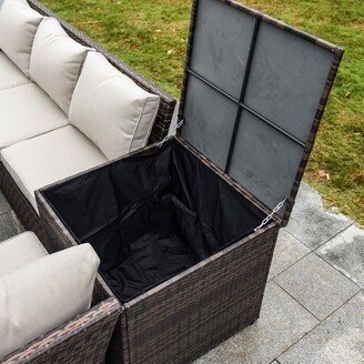 Patio Wicker Storage Box