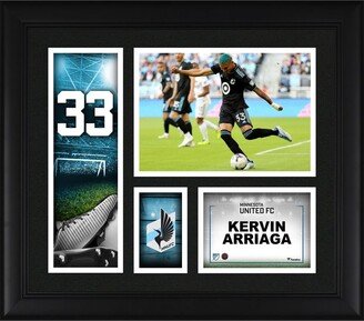 Fanatics Authentic Kervin Arriaga Minnesota United Fc Framed 15 x 17 Player Core Collage