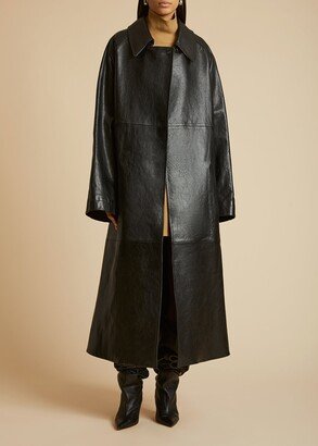 The Minnie Coat in Black Leather
