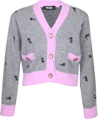 Kittho V-neck Knitted Cardigan-AA