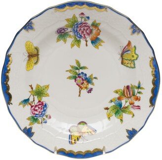 Queen Victoria Blue Dessert Plate