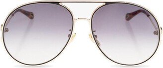 Eyewear Austine Pilot Framed Sunglasses