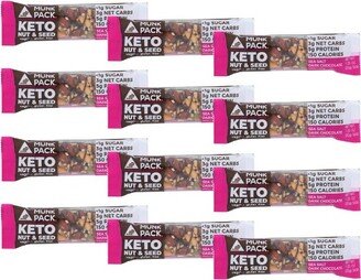 Munk Pack Sea Salt Dark Chocolate Keto Nut & Seed Bar - Case of 12/1.23 oz