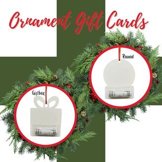 Ornament Gift Cards For Sublimation| Mdf Sublimation Blank| Cash Card Present| Congratulations|Holiday| Christmas|Family Photo