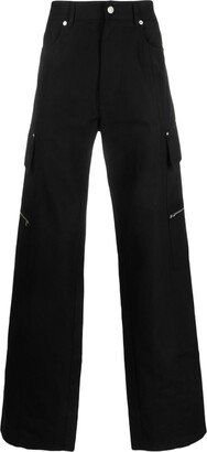 Wide-Leg Cargo Trousers-BI