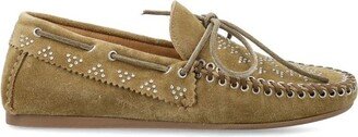 Embellished Slip-On Loafers-AC