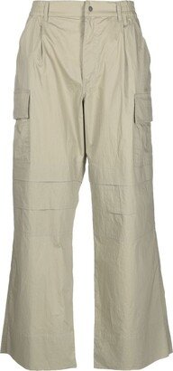 There Was One Wide-Leg Cotton Cargo Trousers