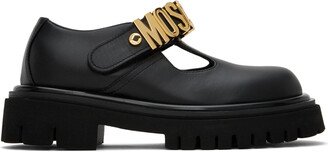 Black Logo Plaque Loafers