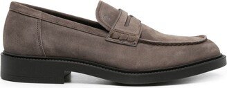 Penny-Slot Suede Loafers-AA