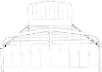 Metal Platform Bed Frame with Headboard and Footboard