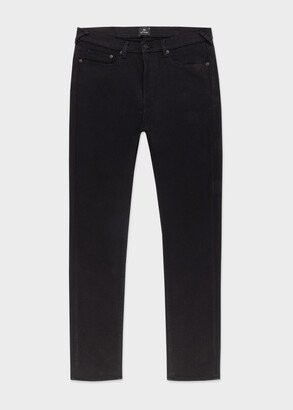 Black Slim-Fit 'Crosshatch Stretch' Jeans-AA