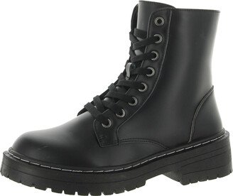 Womens Pull On Ankle Combat & Lace-up Boots