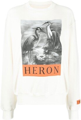 Illustration-Print Cotton Sweatshirt