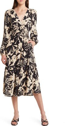 Amina Long Sleeve Midi Dress