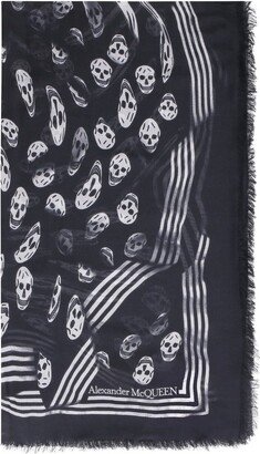 Skull Printed Scarf-AB