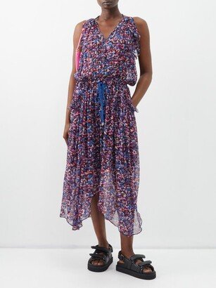 Marant Etoile Fadelo Printed-chiffon Midi Dress