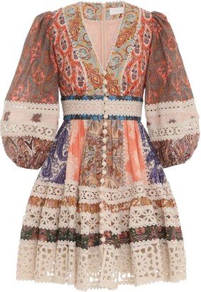 Devi Spliced Billow Mini Dress