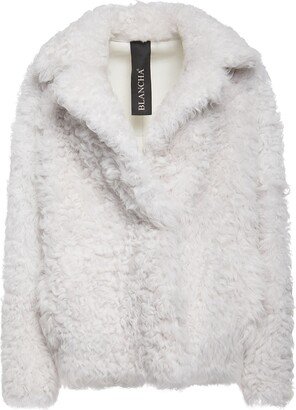 Curly shearling short jacket