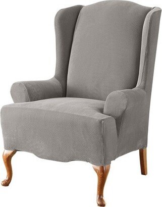 Stretch Pique Wing Chair Slipcover