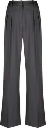 High-Waisted Tailored Trousers-BY