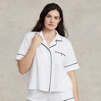 Short-Sleeve Jersey Pajama Set-AB