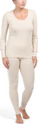 TJMAXX Organic Cotton Ribbed Pajama Set For Women