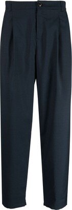 Box-Pleat Straight-Leg Trousers-AC