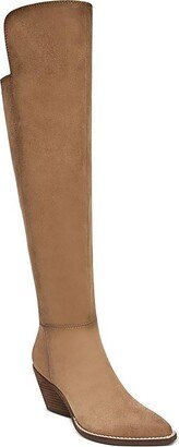 Ronson Womens Microsuede Tall Knee-High Boots