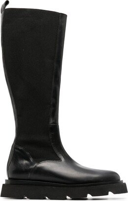 Cometti knee-high leather boots