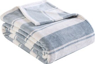 Stones Stripe Ultra Soft Plush Blanket, Full/Queen