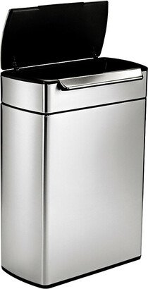 Touch-bar Stainless Steel Recycling bin 48L