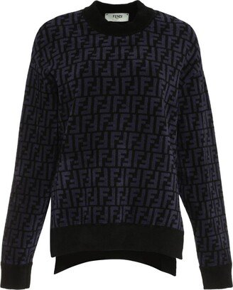 Monogram Jacquard Crewneck Sweater