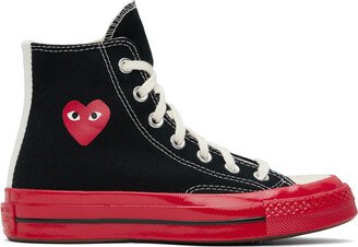 Black & Red Converse Edition PLAY Chuck 70 High-Top Sneakers