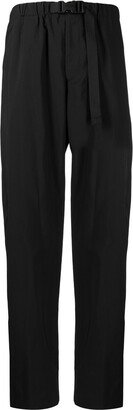 Belted Tapered-Leg Trousers