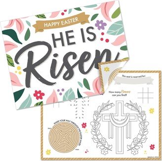 Big Dot Of Happiness Religious Easter Christian Holiday Coloring Sheets Activity Placemats 16 ct
